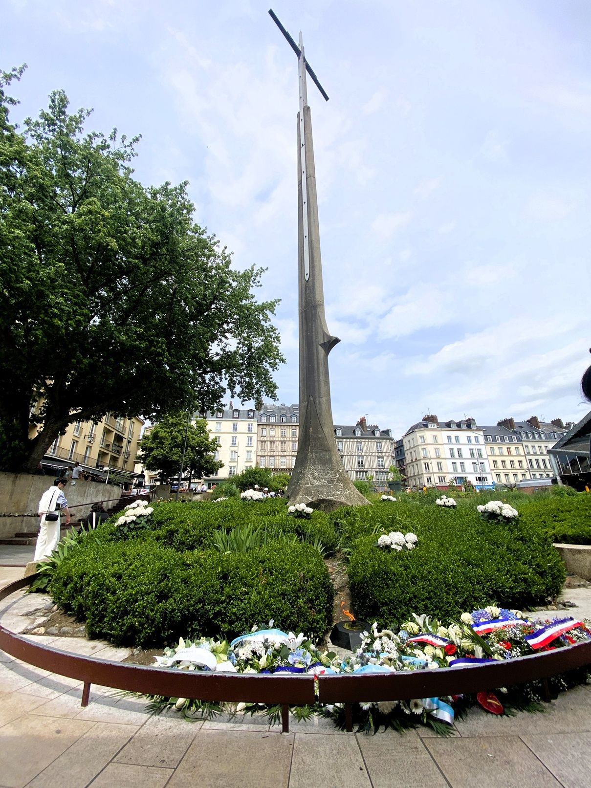 Cross and Flame, Joan of Arc Church, Rouen